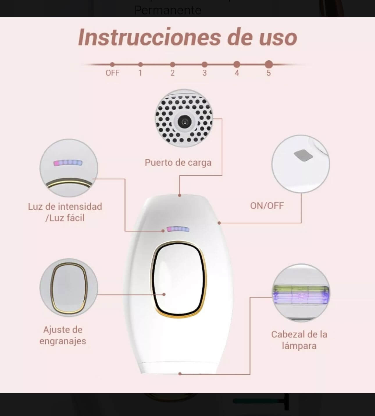 Depiladora Láser IPL Portátil – Elimina el vello sin dolor desde casa