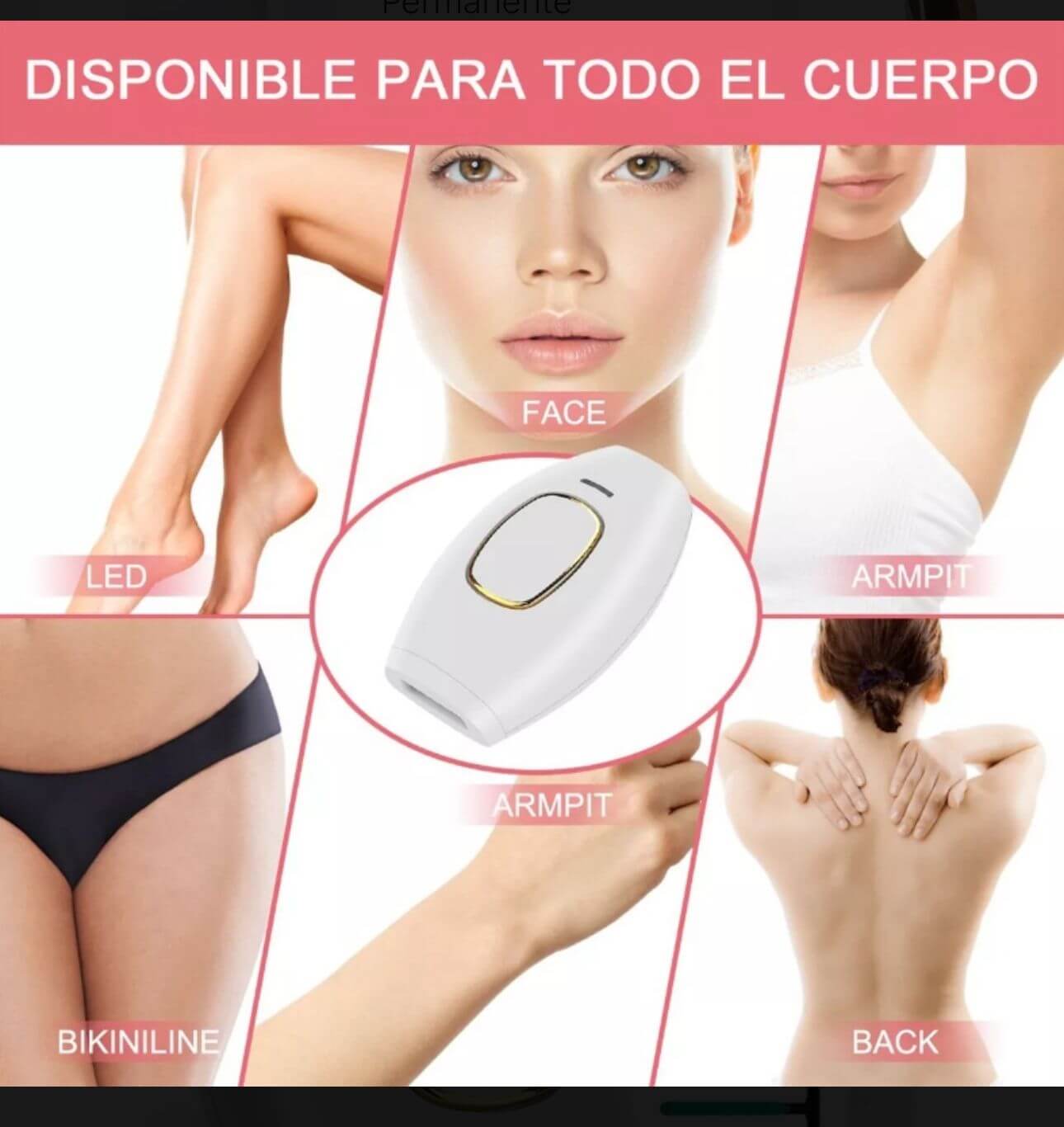 Depiladora Láser IPL Portátil – Elimina el vello sin dolor desde casa