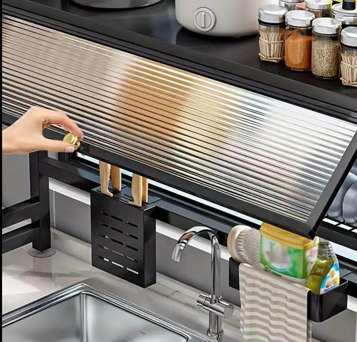 Escurridor con Tapa - Dile adiós al caos en tu cocina