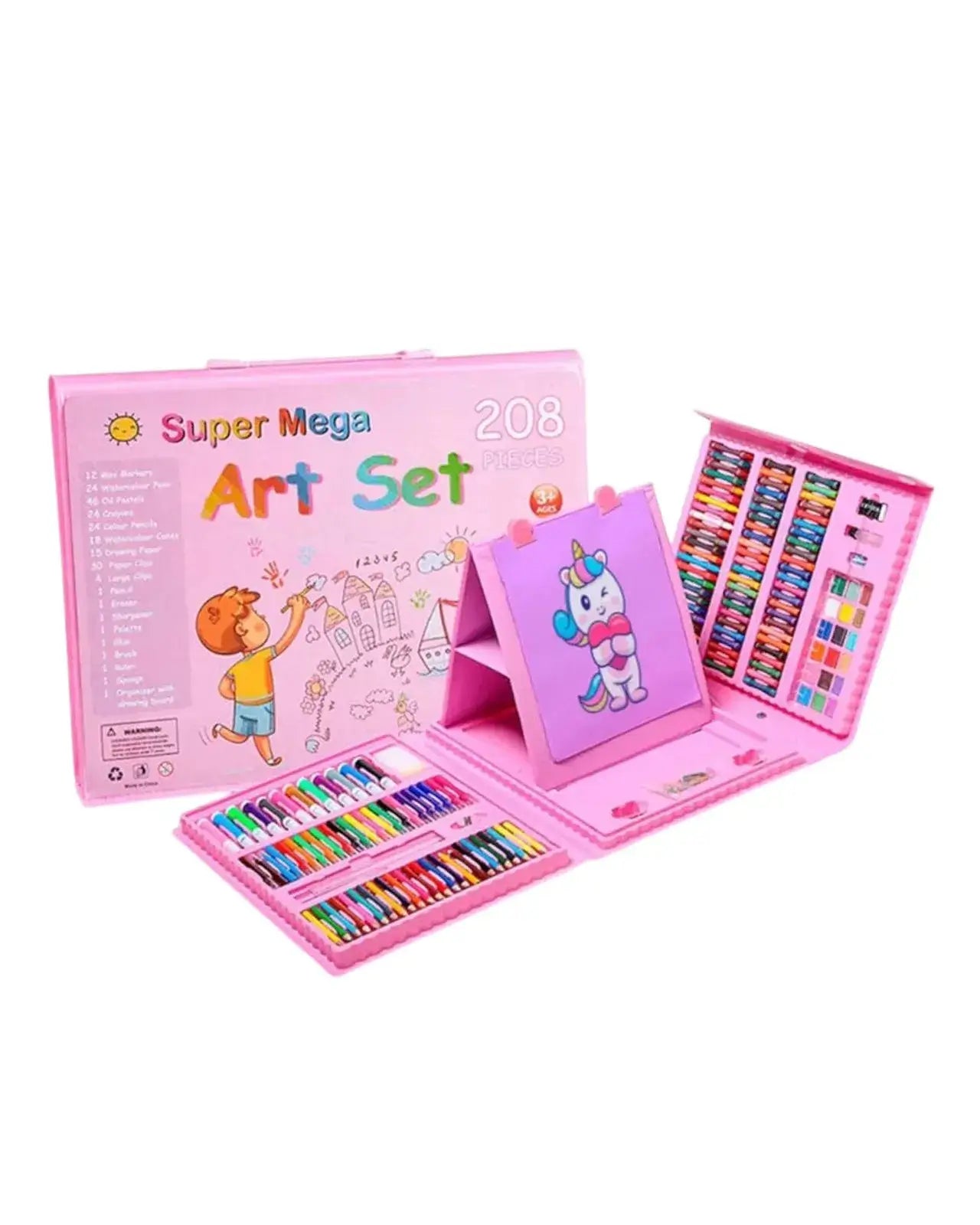 Mega Set de Arte 208 Piezas Para Niños