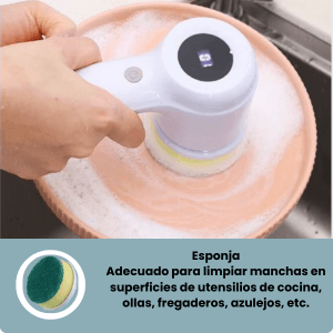 Cepillo Eléctrico Inalámbrico 5 en 1 - Limpia fácil, rápido y sin esfuerzo