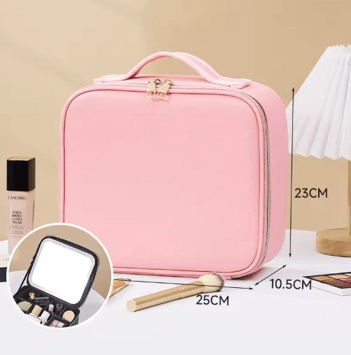 Cosmetiquera con Espejo LED: Tu Tocador Portátil en Cualquier Lugar