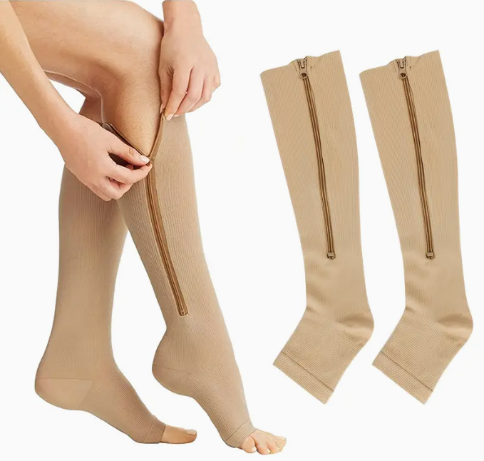 Medias Zip Sox Compresion Anti Varices