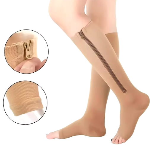 Medias Zip Sox Compresion Anti Varices