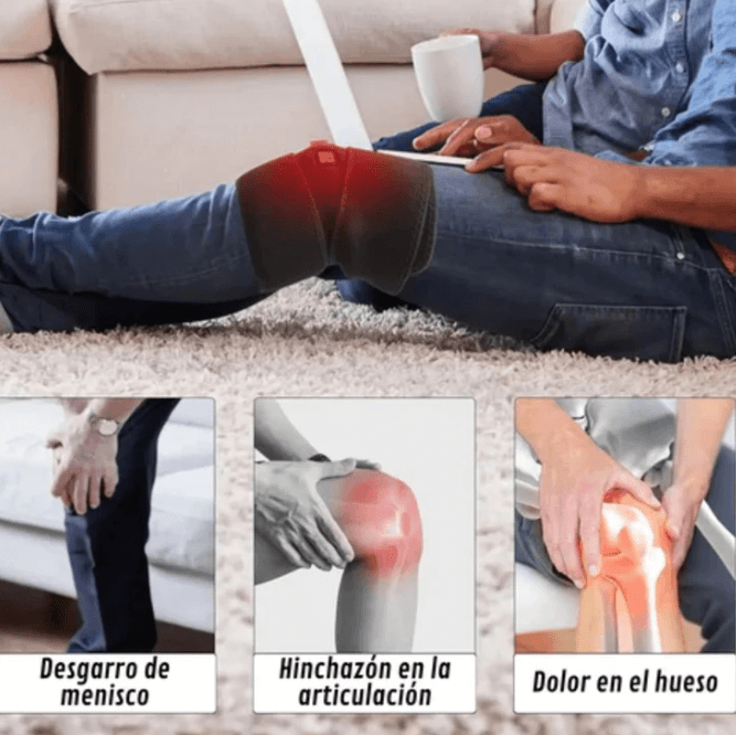 Rodillera Térmica con Calor Ajustable y Velcro – Alivio cómodo en minutos