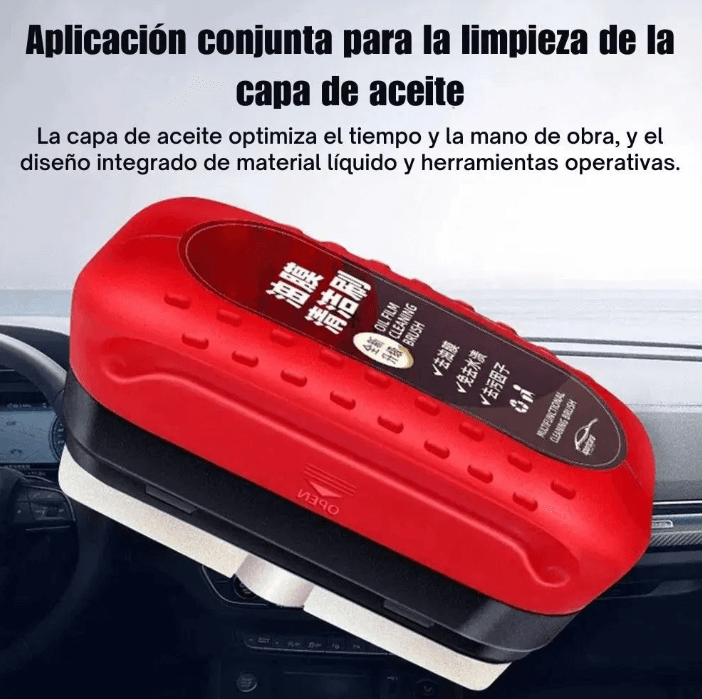 Antiempañante Oil Film Brush 2x1 – Parabrisas claro en minutos