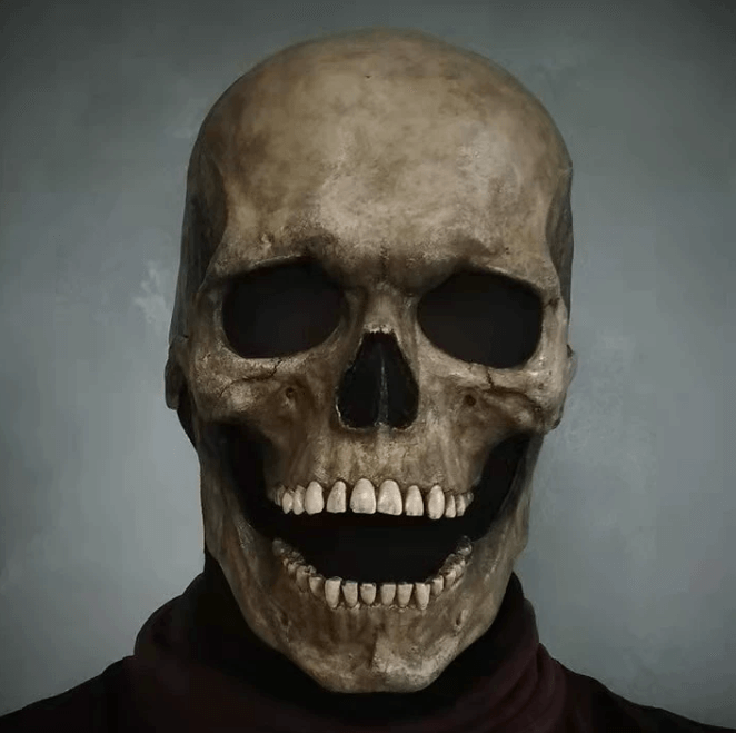Máscara de Calavera Realista para Halloween – Impacto Aterrador y Cómodo