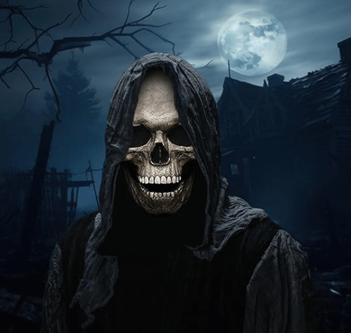 Máscara de Calavera Realista para Halloween – Impacto Aterrador y Cómodo