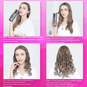 Rizador Inalámbrico Pro: ondas perfectas en minutos, sin cables ni enredos