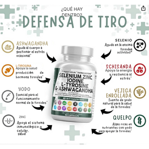 2X1 Thyro Defend™ – El suplemento completo para cuidar tu tiroides y tu energía natural