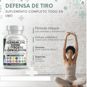 2X1 Thyro Defend™ – El suplemento completo para cuidar tu tiroides y tu energía natural