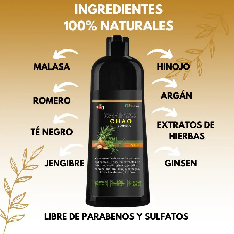 SHAMPOO CHAO CANAS +TRATAMIENTO