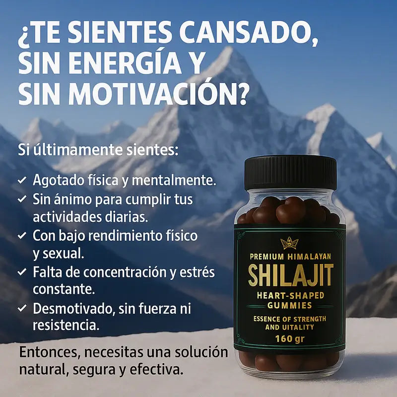 2 x 1 GOMAS SHILAJIT Vitalidad y energía natural en cada bocado.