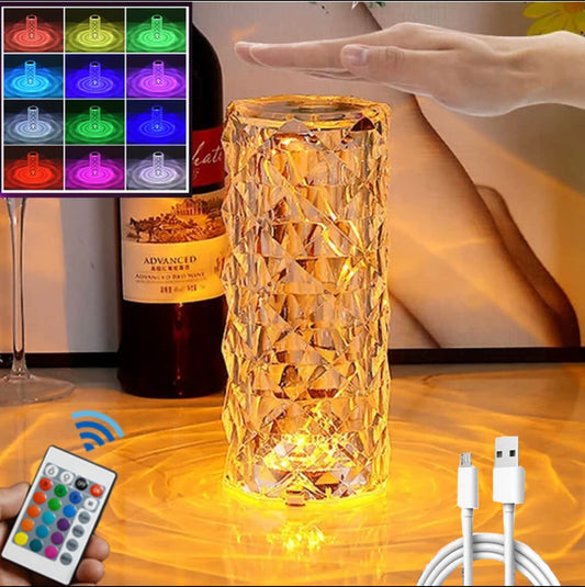 Lámpara Diamante 3D: Ilumina tus sueños con estilo y color