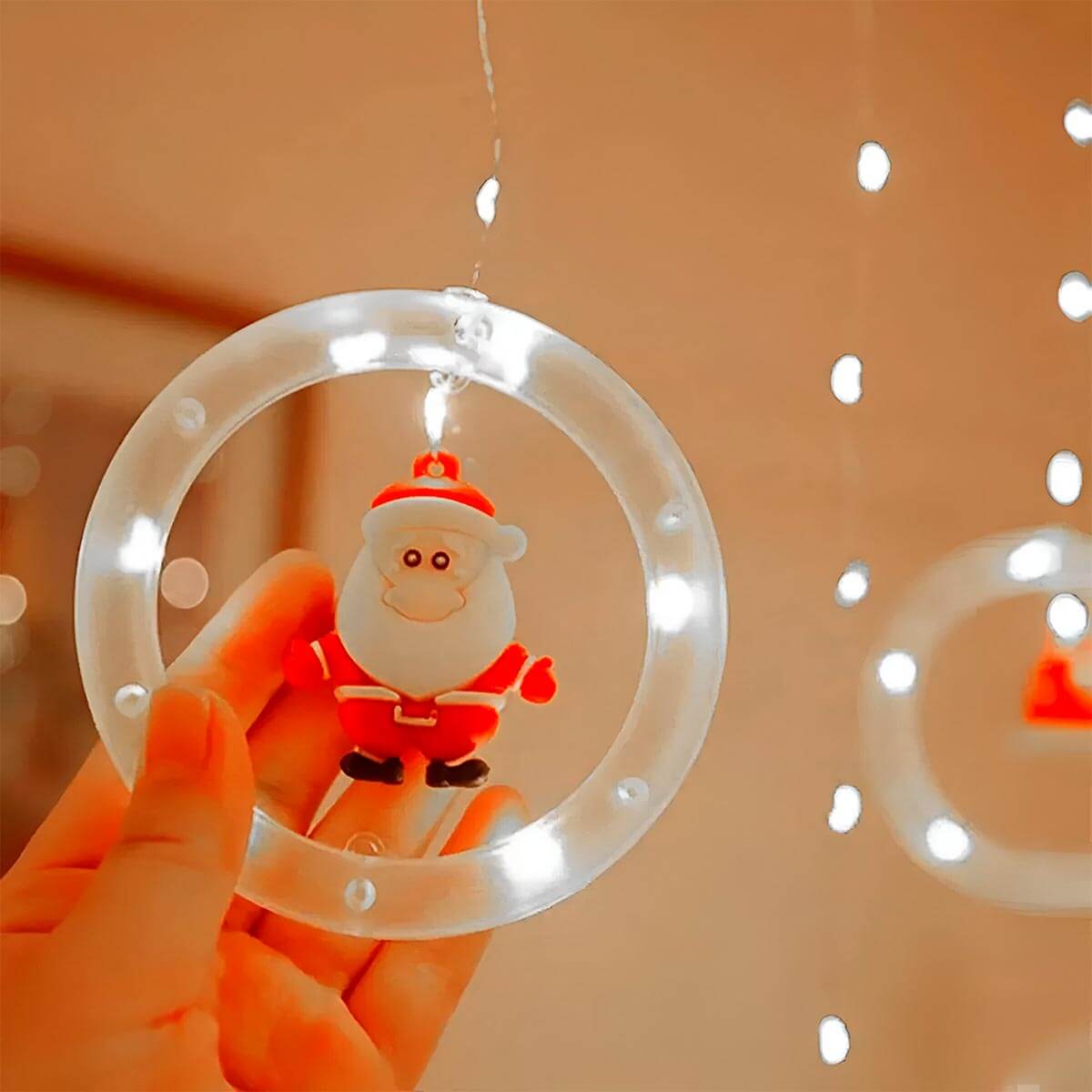 ✨ Cortina Navideña de 3 m con Luces LED – Ilumina tu Navidad con Estilo