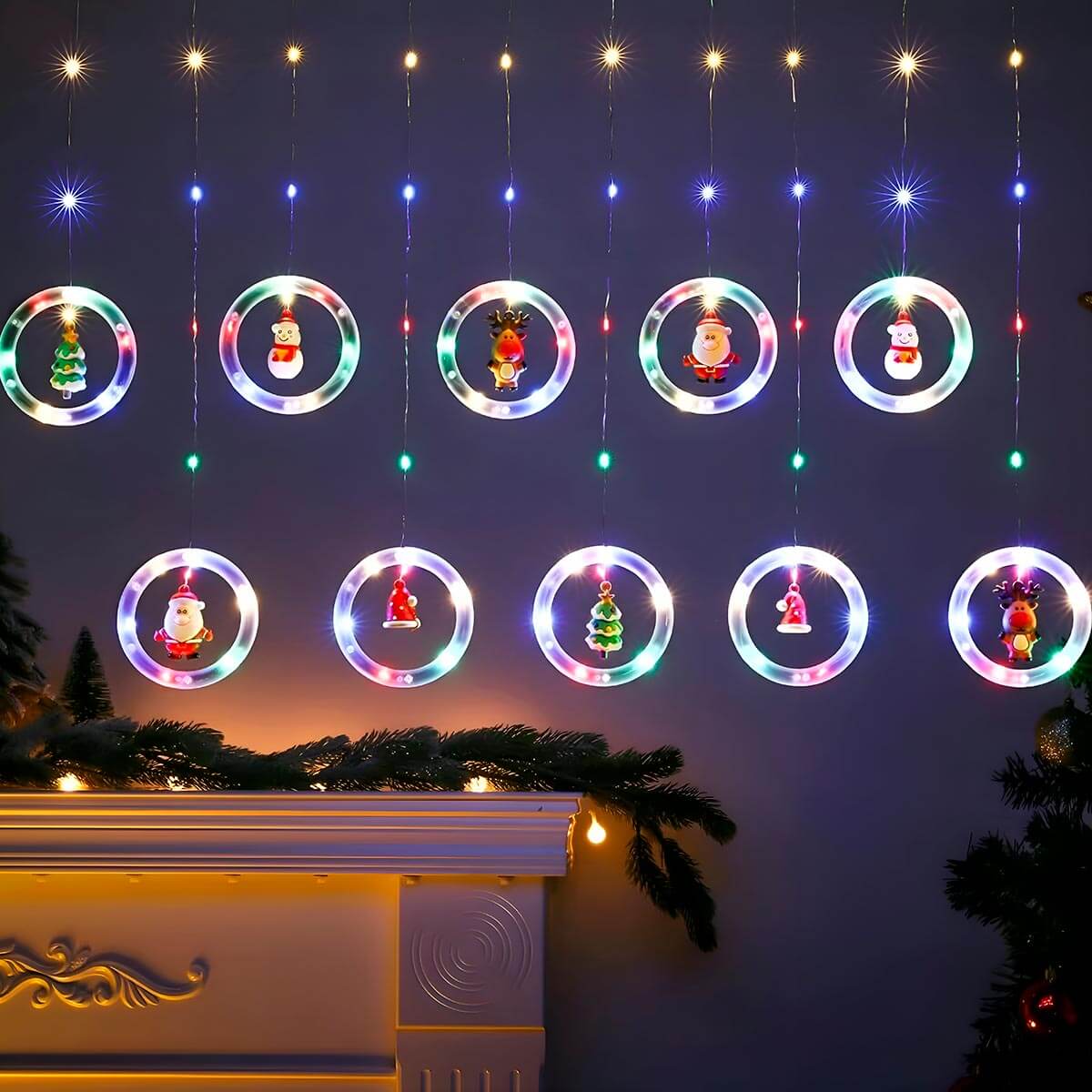 ✨ Cortina Navideña de 3 m con Luces LED – Ilumina tu Navidad con Estilo