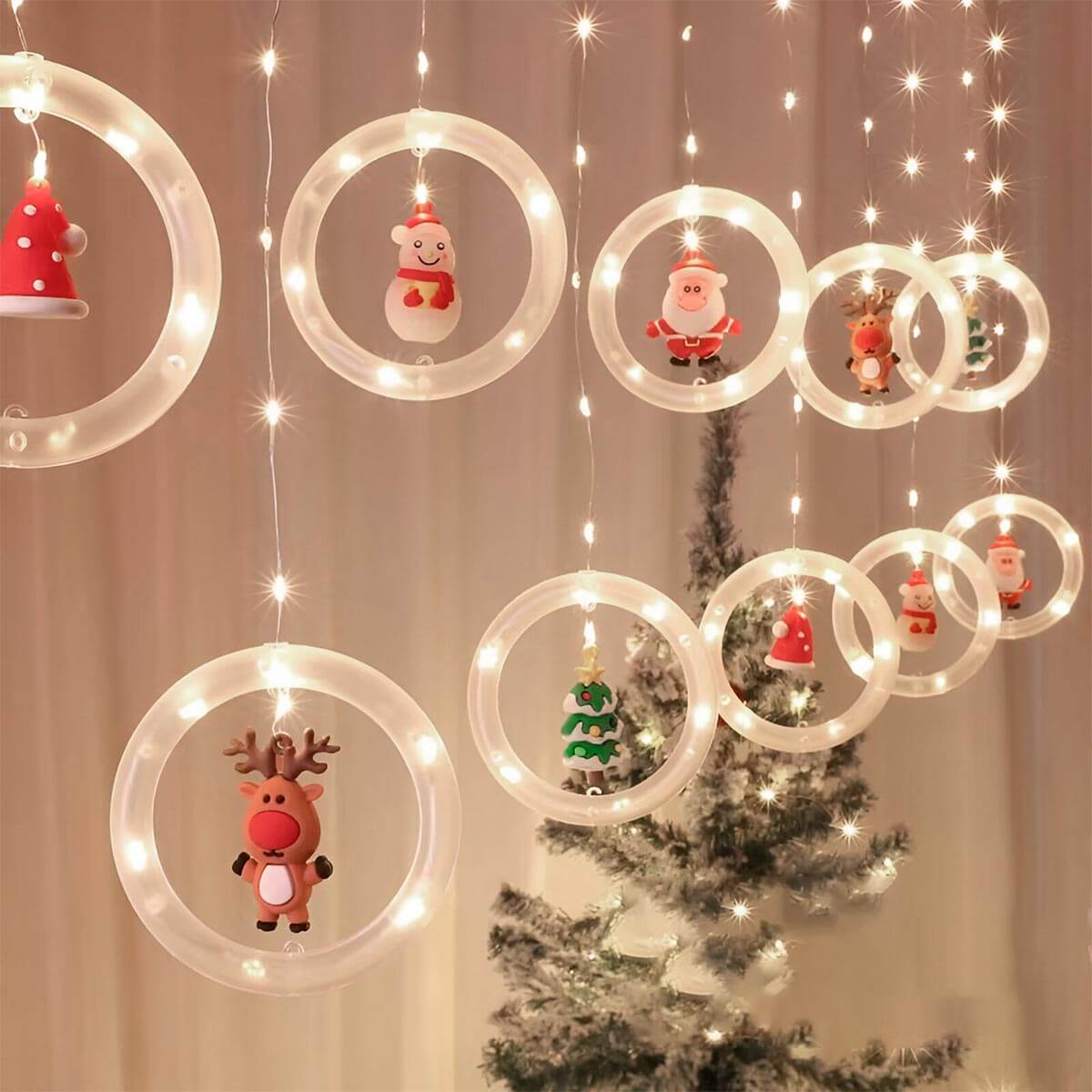 ✨ Cortina Navideña de 3 m con Luces LED – Ilumina tu Navidad con Estilo