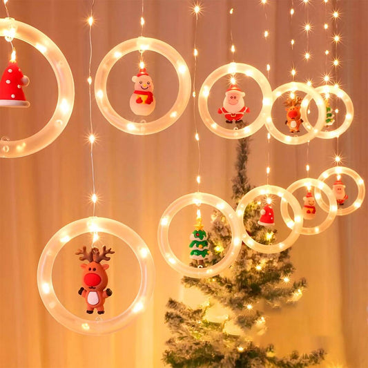 ✨ Cortina Navideña de 3 m con Luces LED – Ilumina tu Navidad con Estilo