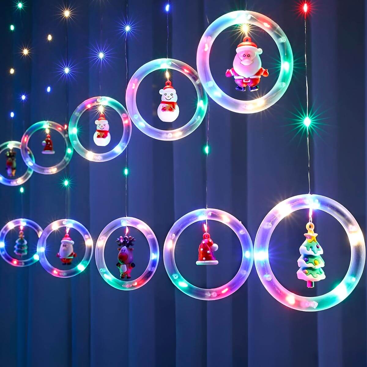 ✨ Cortina Navideña de 3 m con Luces LED – Ilumina tu Navidad con Estilo