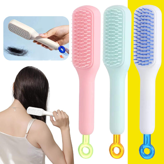 Cepillo Retráctil Auto limpiante – Cabello sin enredos en segundos