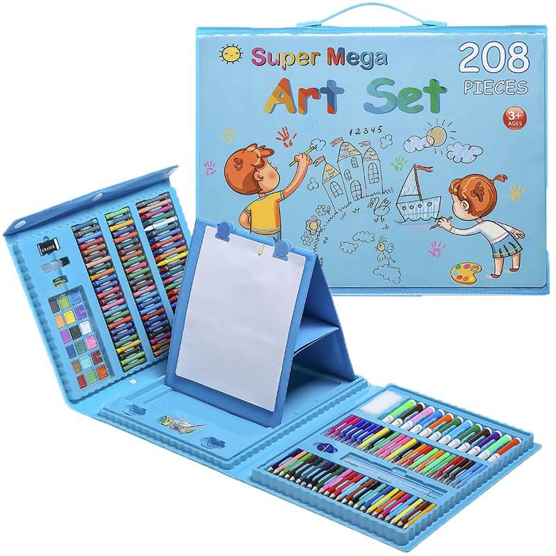 Mega Set de Arte 208 Piezas Para Niños