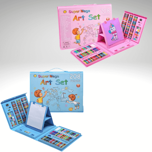 Mega Set de Arte 208 Piezas Para Niños