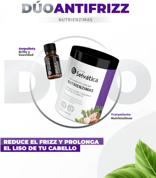 Dúo Capilar Anti-Frizz Natural: Nutre, Suaviza y Controla el Encrespamiento