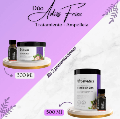 Dúo Capilar Anti-Frizz Natural: Nutre, Suaviza y Controla el Encrespamiento
