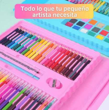 Mega Set de Arte 208 Piezas Para Niños