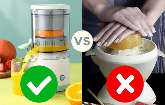 Exprimidor de frutas Inalámbrico Portátil – Jugo fresco en segundos, donde quieras