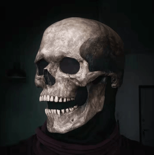 Máscara de Calavera Realista para Halloween – Impacto Aterrador y Cómodo