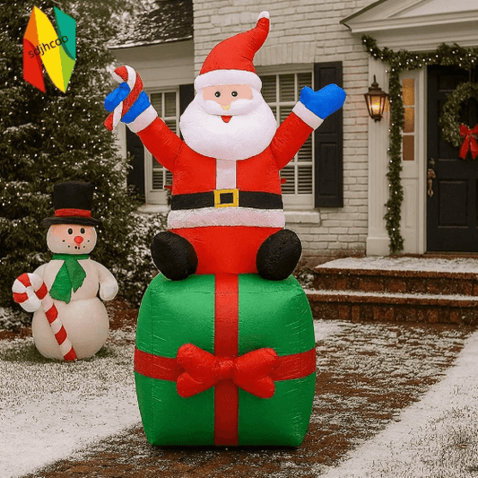 🎅Papá Noel Inflable de 2 m con Luces LED