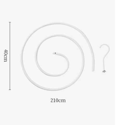 Gancho Espiral Ahorrador de Espacio – ¡Seca más, ocupa menos!