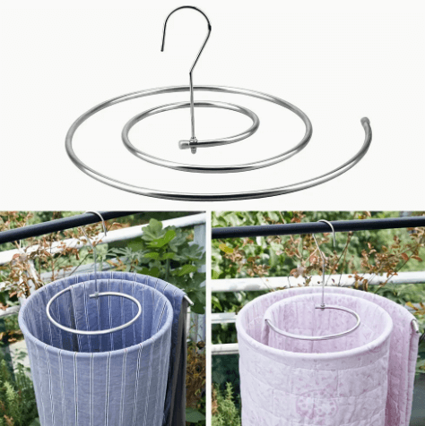 Gancho Espiral Ahorrador de Espacio – ¡Seca más, ocupa menos!