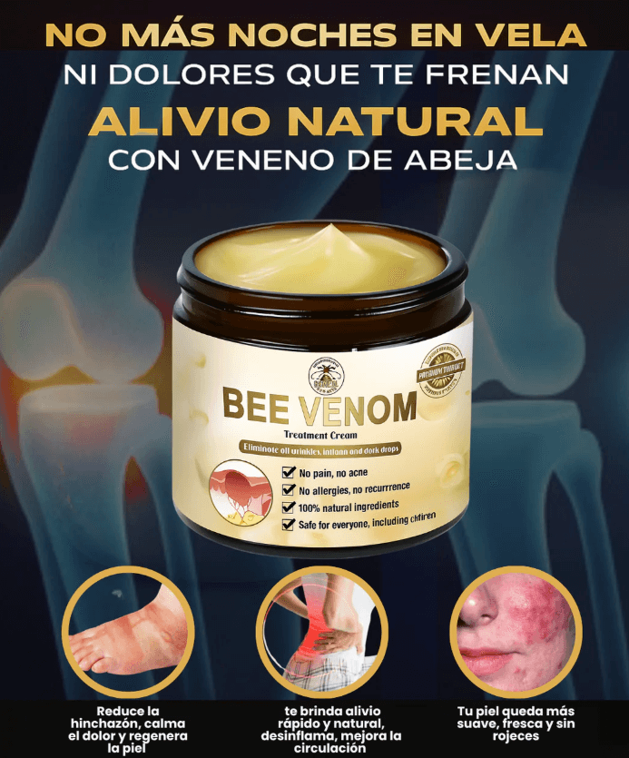 Bee Venom–Crema Reparadora y Rejuvenecedora 2 x 1