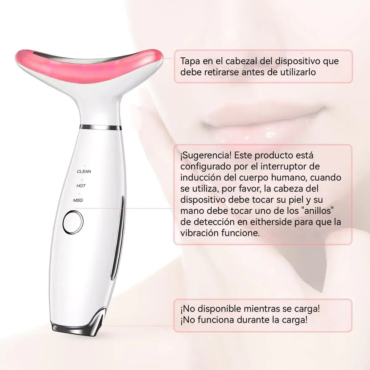 Masajeador LED Facial
