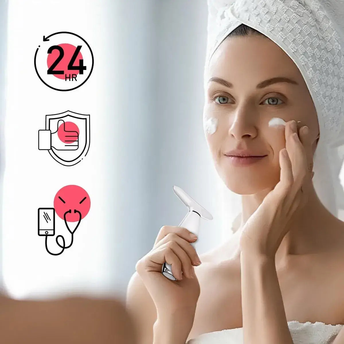 Masajeador LED Facial