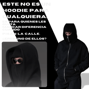 Hoodie Ninja Zip Up – Calidez y privacidad en un solo cierre