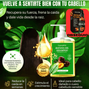 SHAMPO DE BATANA PREMIUM "obsequio aceite de batana"
