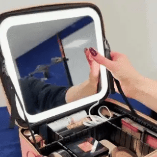 Cosmetiquera con Espejo LED: Tu Tocador Portátil en Cualquier Lugar